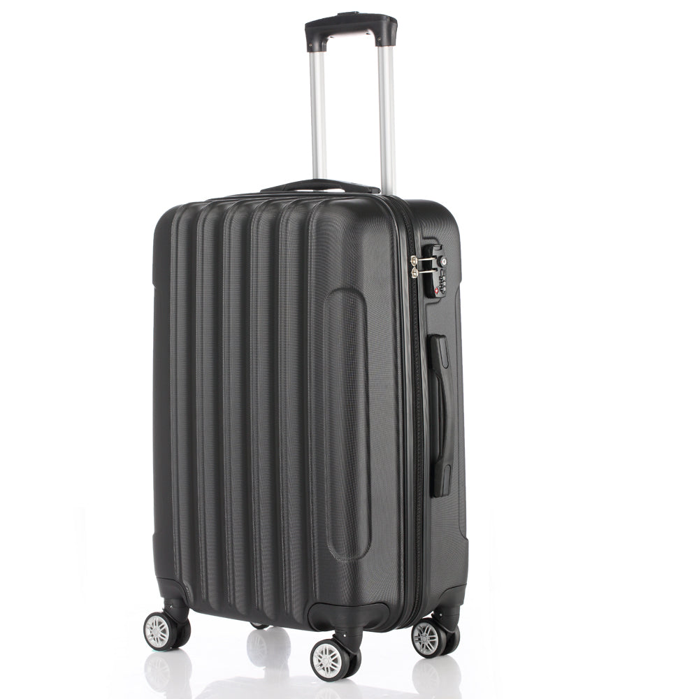 Suitcases 3 Pieces Black