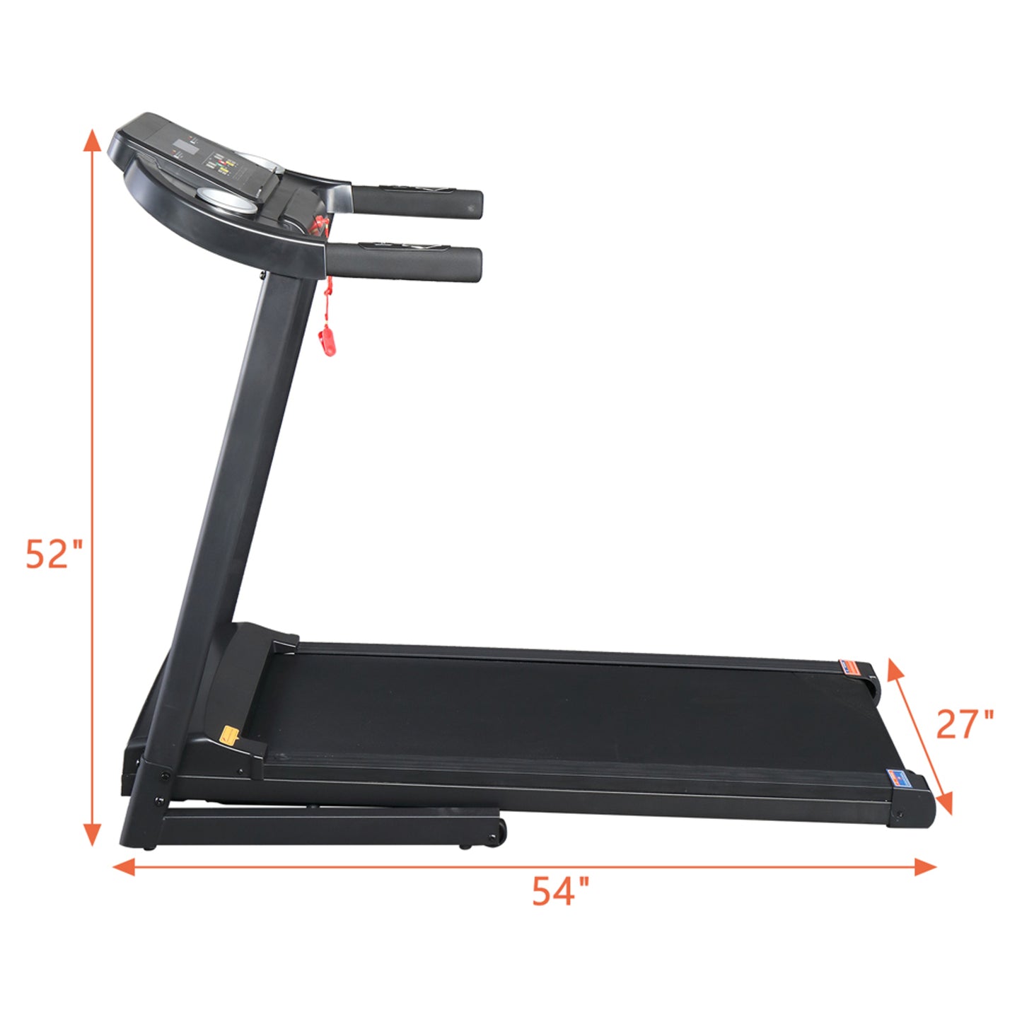 Single Function Electric Treadmill With Hydraulic Rod