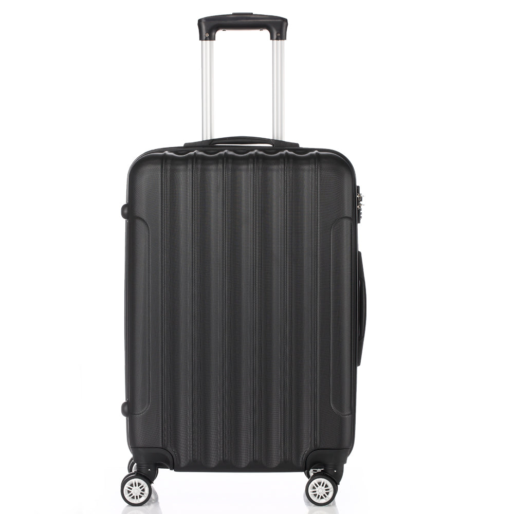 Suitcases 3 Pieces Black