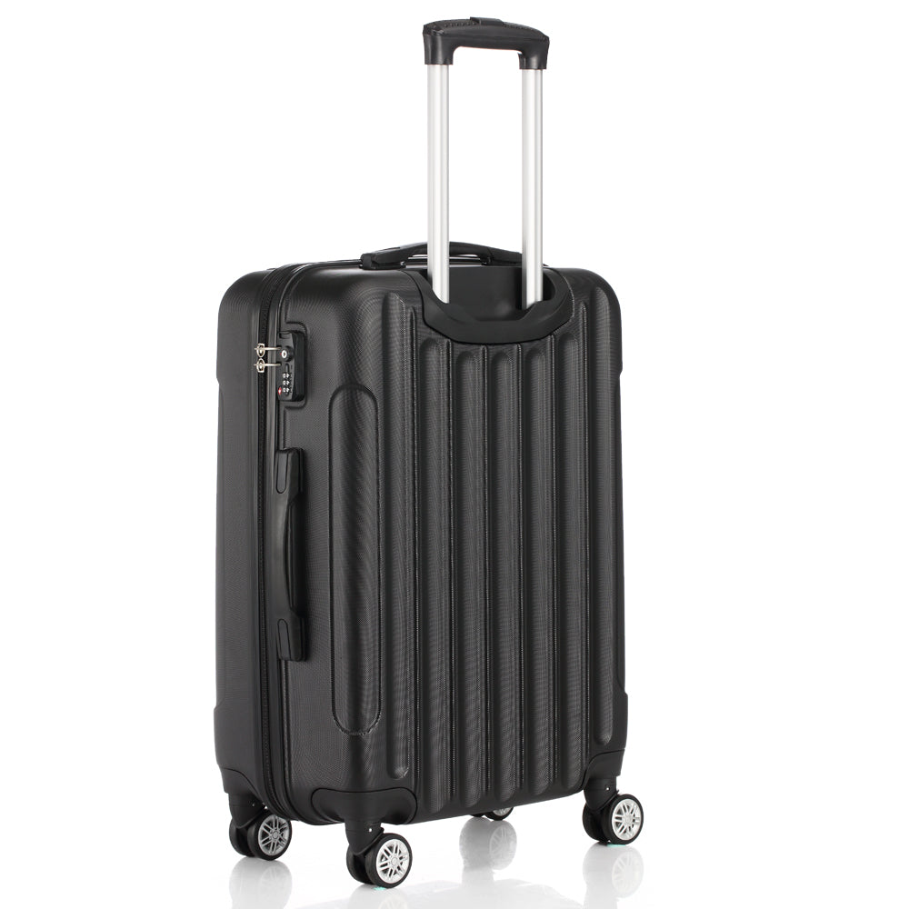 Suitcases 3 Pieces Black