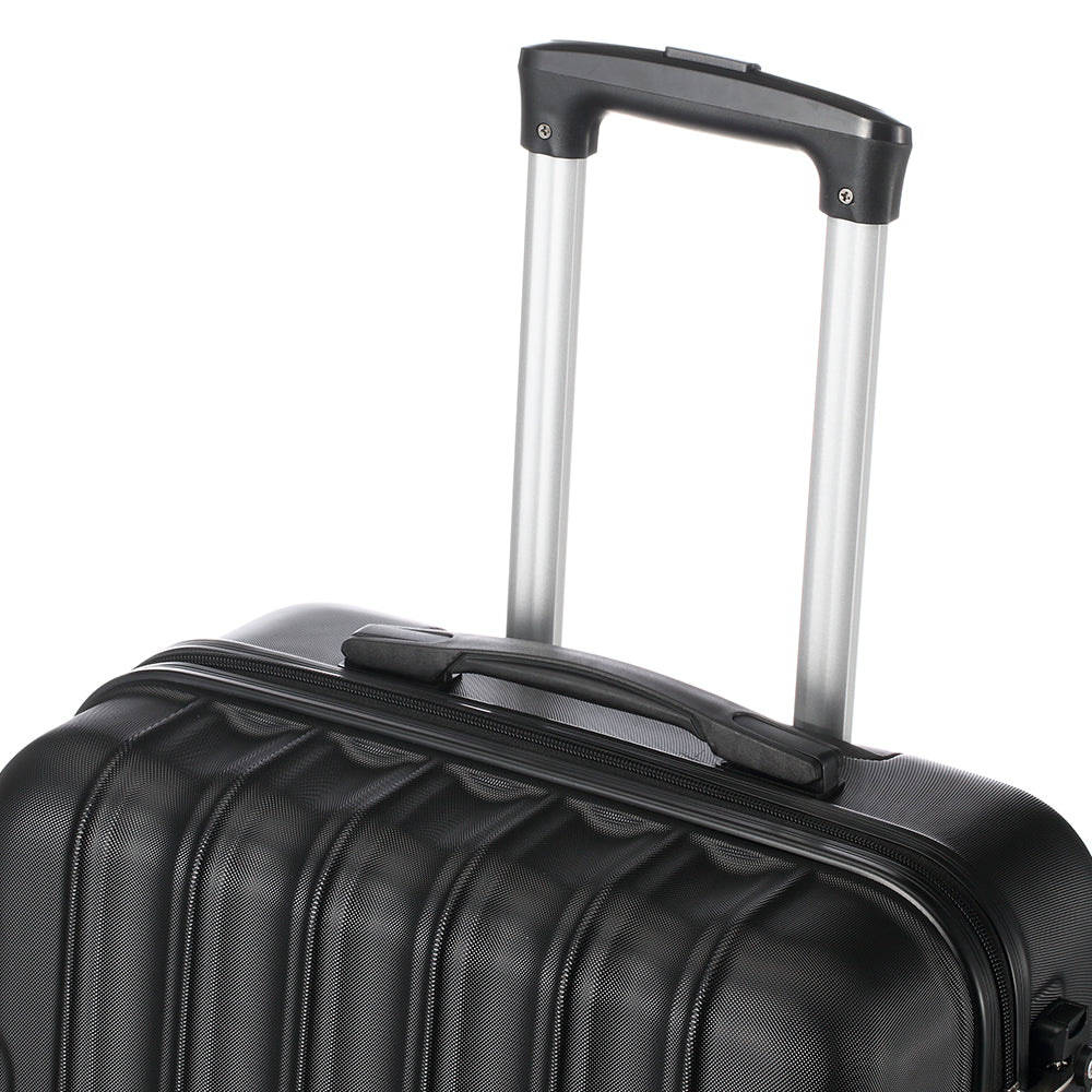 Suitcases 3 Pieces Black