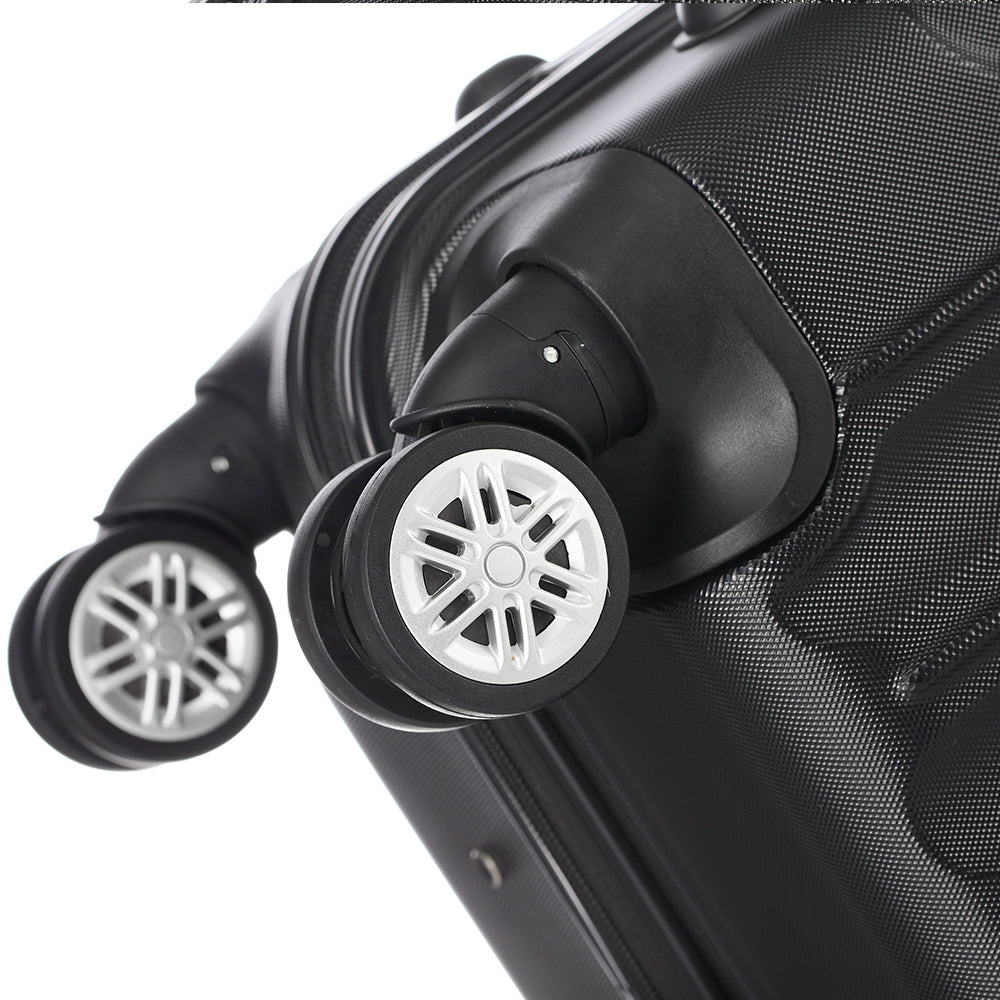 Suitcases 3 Pieces Black