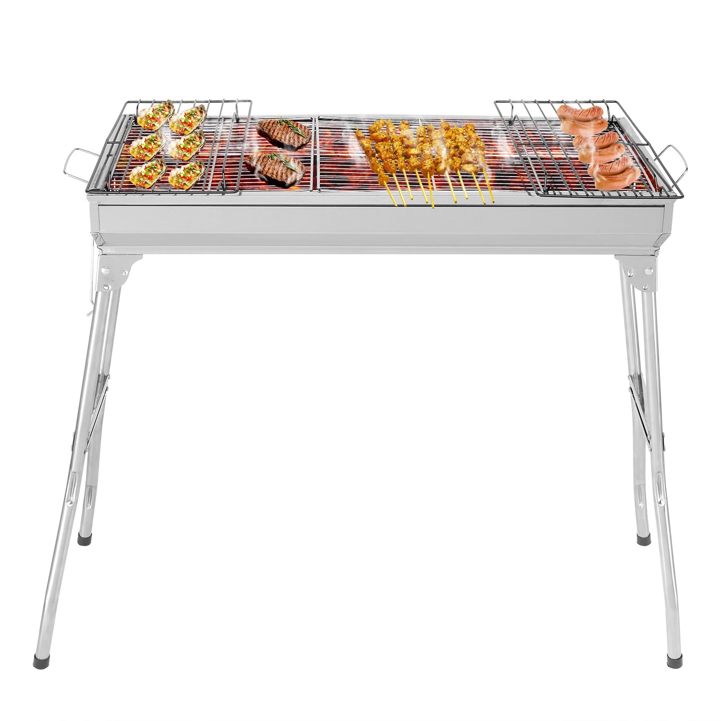 Portable Large Stainless Steel Grill Baking Tray