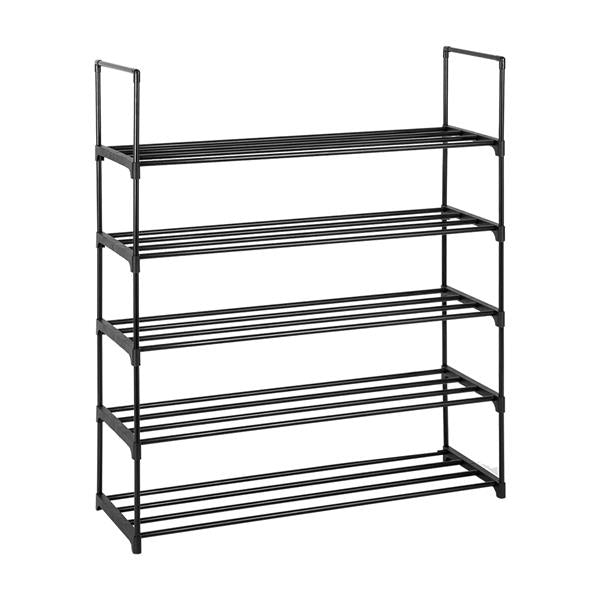 5 Tiers Shoe Rack Black