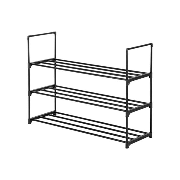 3 Tiers Shoe Rack Black