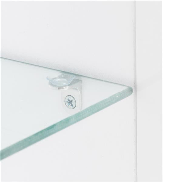 LED TV Cabinet with Single Drawer White