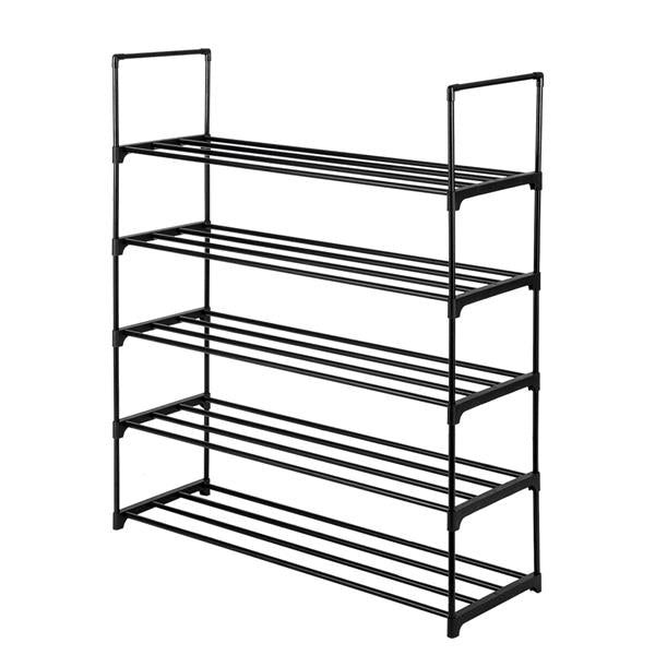 5 Tiers Shoe Rack Black