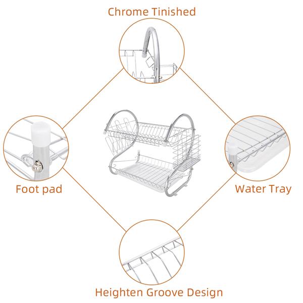 S-shaped Dish Rack