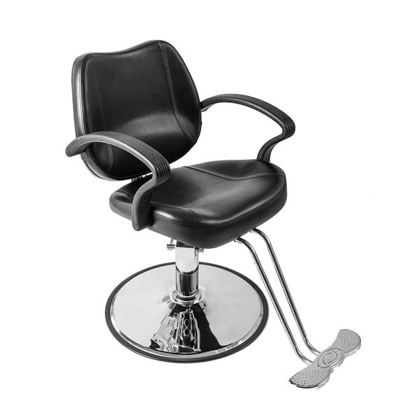 Woman Barber Chair Black