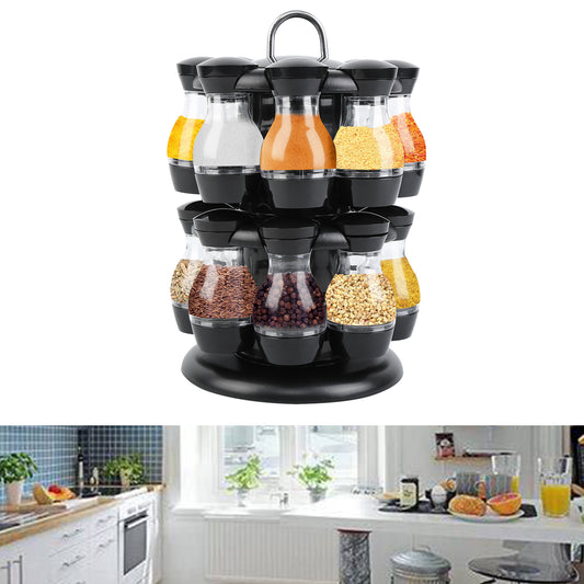 Rotating Spice Rack 16 Jars
