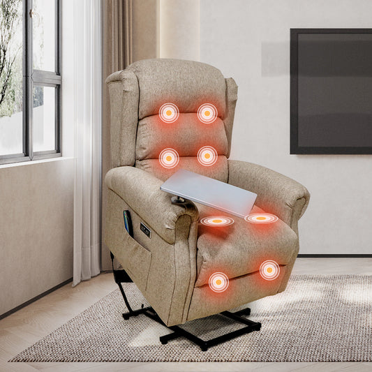 Lift & Tilt Massage Chair + USB Charging