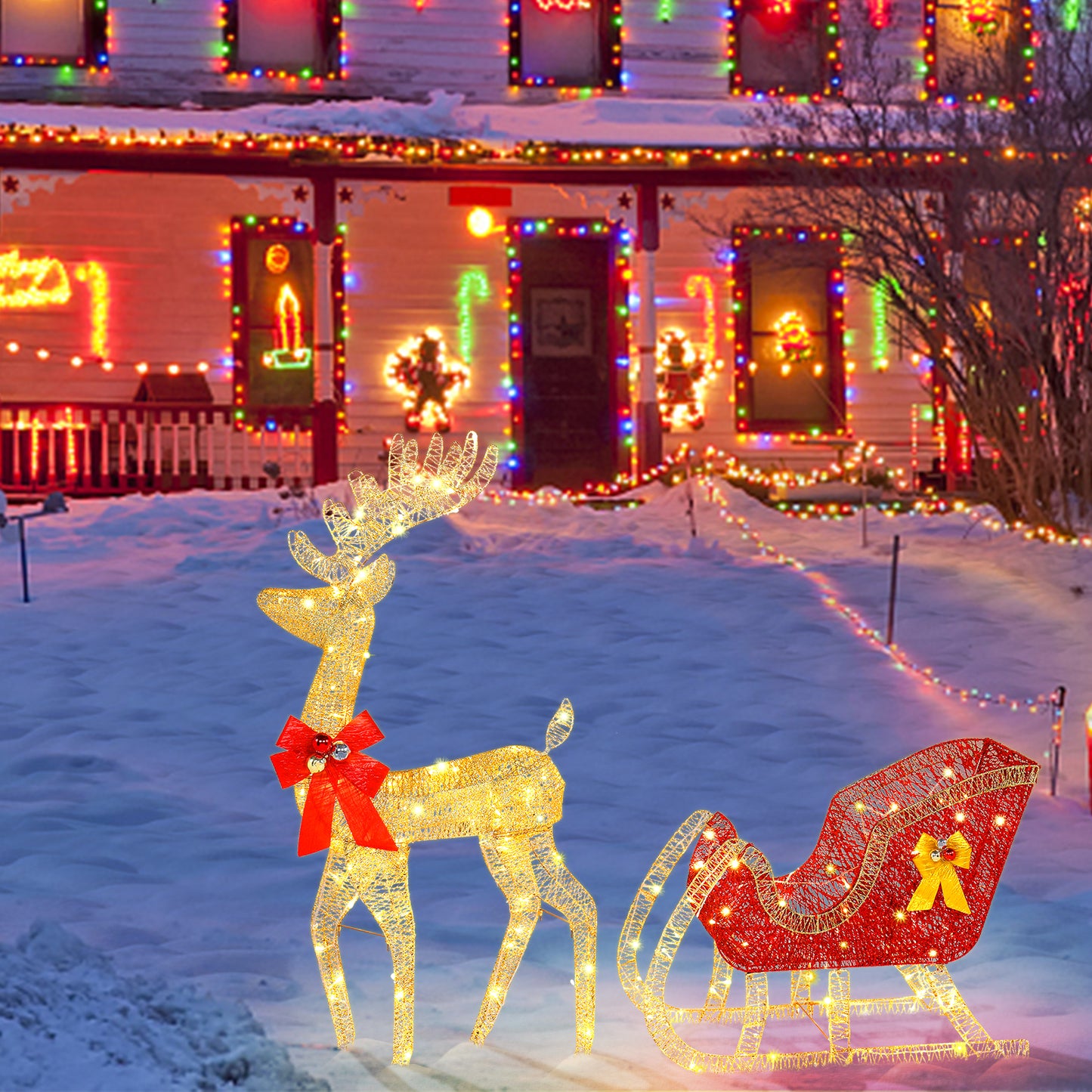 Courtyard Elk Decoration