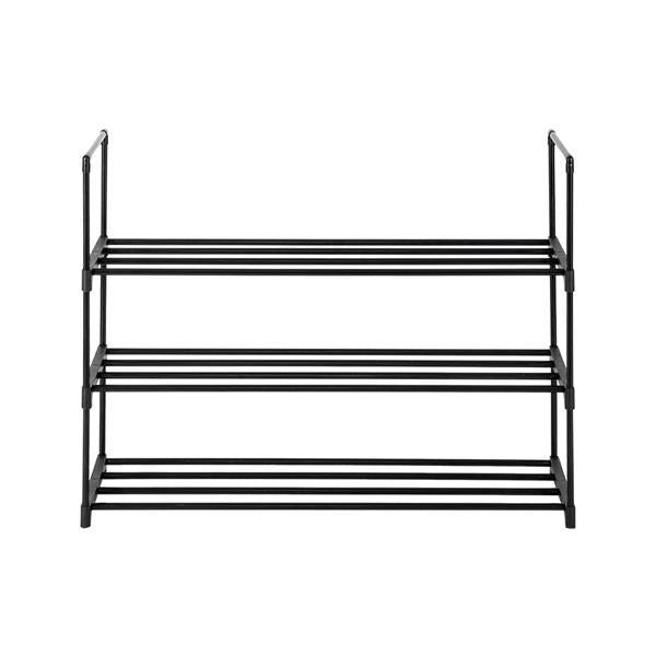 3 Tiers Shoe Rack Black